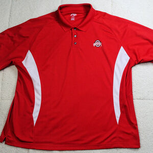 NCAA Ohio State Pro Player Red Polo Shirt 2XLarge